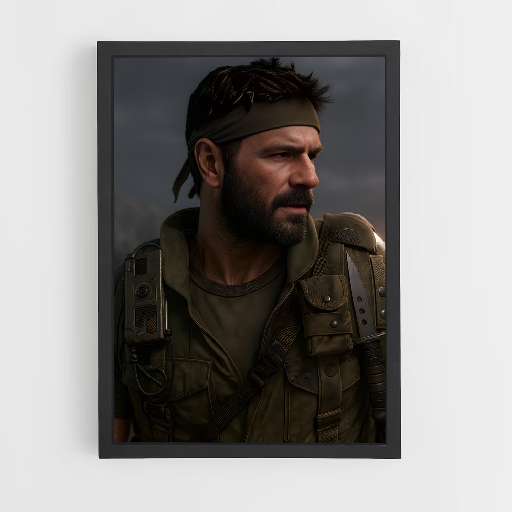 Poster Frank Woods : L'Infiltré – affiche Call of Duty (vue 2)
